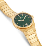 Herren Quarzuhr gelbgold Edelstahl gelbgold