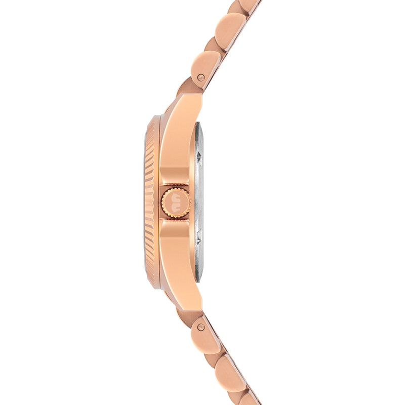 Damen Quarzuhr roségold Edelstahl roségold