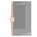Damen Quarzuhr roségold Edelstahl roségold