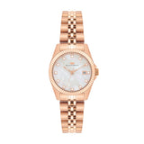 Damen Quarzuhr roségold Edelstahl roségold