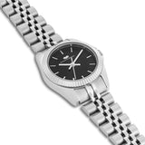Damen Quarzuhr silber Edelstahl silber