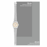 Damen Quarzuhr silber Edelstahl silber