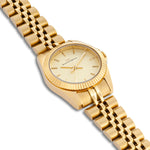 Damen Quarzuhr gelbgold Edelstahl gelbgold