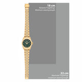 Damen Quarzuhr gelbgold Edelstahl gelbgold