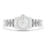 Damen Quarzuhr silber Edelstahl silber