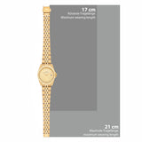 Damen Quarzuhr gelbgold Edelstahl gelbgold