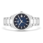 Herren Quarzuhr silber Edelstahl silber