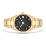 Herren Quarzuhr gelbgold Edelstahl gelbgold
