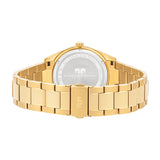 Herren Quarzuhr gelbgold Edelstahl gelbgold