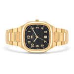 Herren Quarzuhr gelbgold Edelstahl gelbgold
