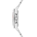 Herren Chronograph silber Edelstahl silber