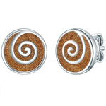 Ohrstecker Sterling Silber Sand