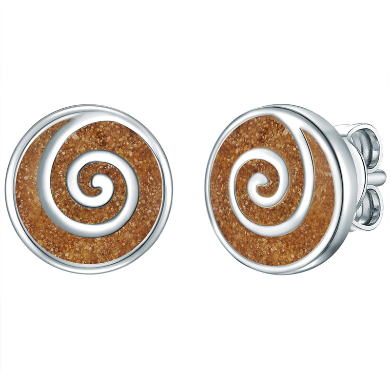 Ohrstecker Sterling Silber Sand