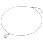 Kette mit Anhänger Sterling Silber Süßwasser-Zuchtperle weiß