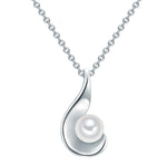 Kette mit Anhänger Sterling Silber Süßwasser-Zuchtperle weiß