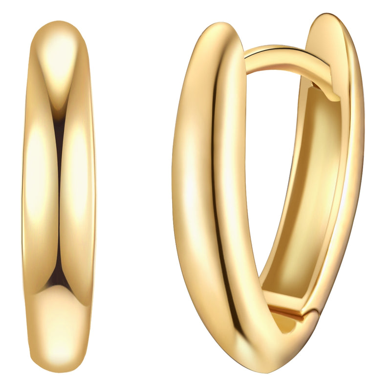 Creolen Sterling Silber gelbgold