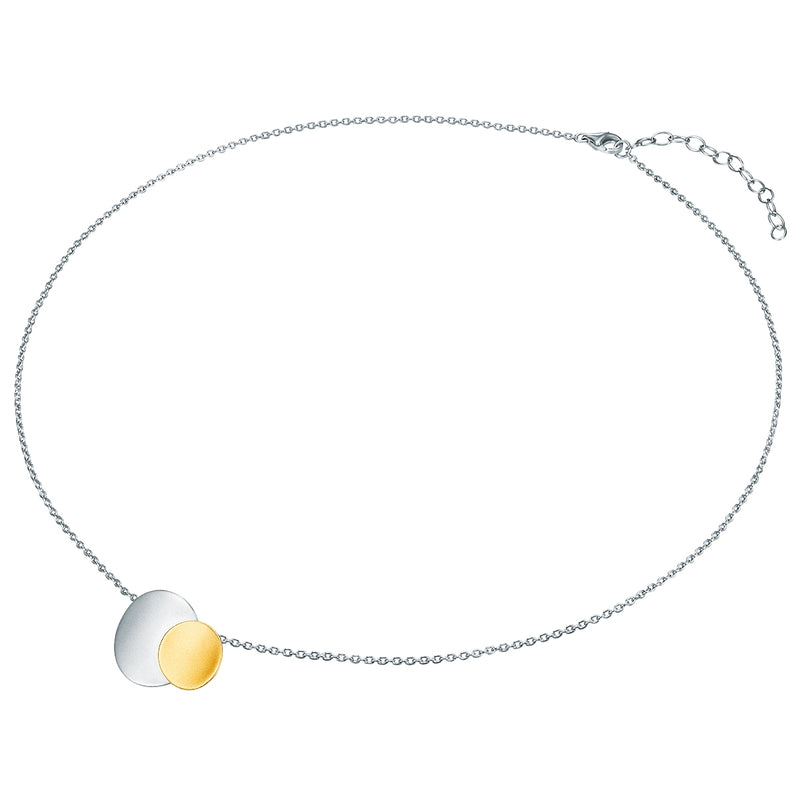 Kette mit Anhänger Sterling Silber bicolor
