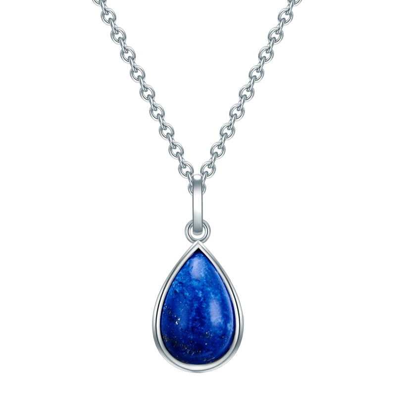 Kette mit Anhänger Sterling Silber Lapislazuli