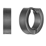 Creolen Edelstahl gunmetal