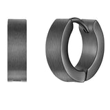 Creolen Edelstahl gunmetal