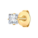 Ohrstecker Edelstahl gelbgold Zirkonia weiß
