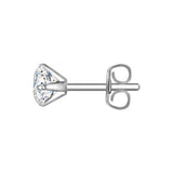 Ohrstecker Edelstahl Zirkonia weiß