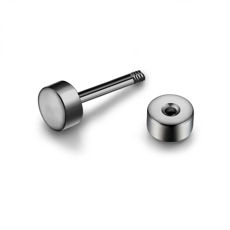 Ohrstecker Edelstahl gunmetal