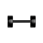 Ohrstecker Edelstahl schwarz