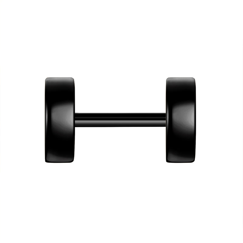 Ohrstecker Edelstahl schwarz