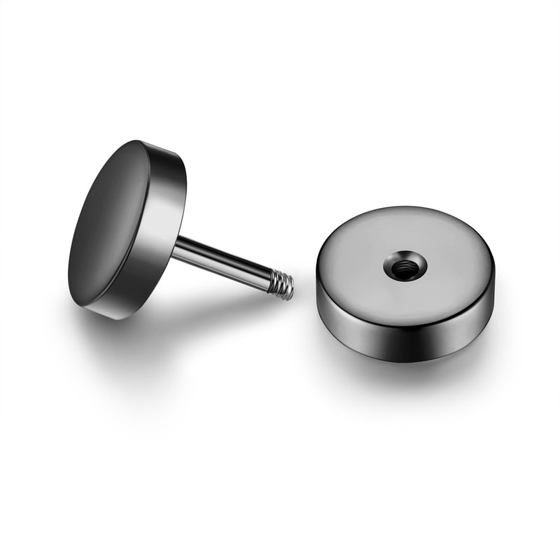Ohrstecker Edelstahl gunmetal