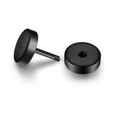 Ohrstecker Edelstahl schwarz