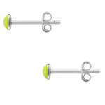 Ohrstecker Sterling Silber Emaille gelb