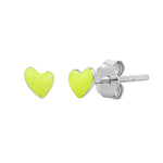 Ohrstecker Sterling Silber Emaille gelb