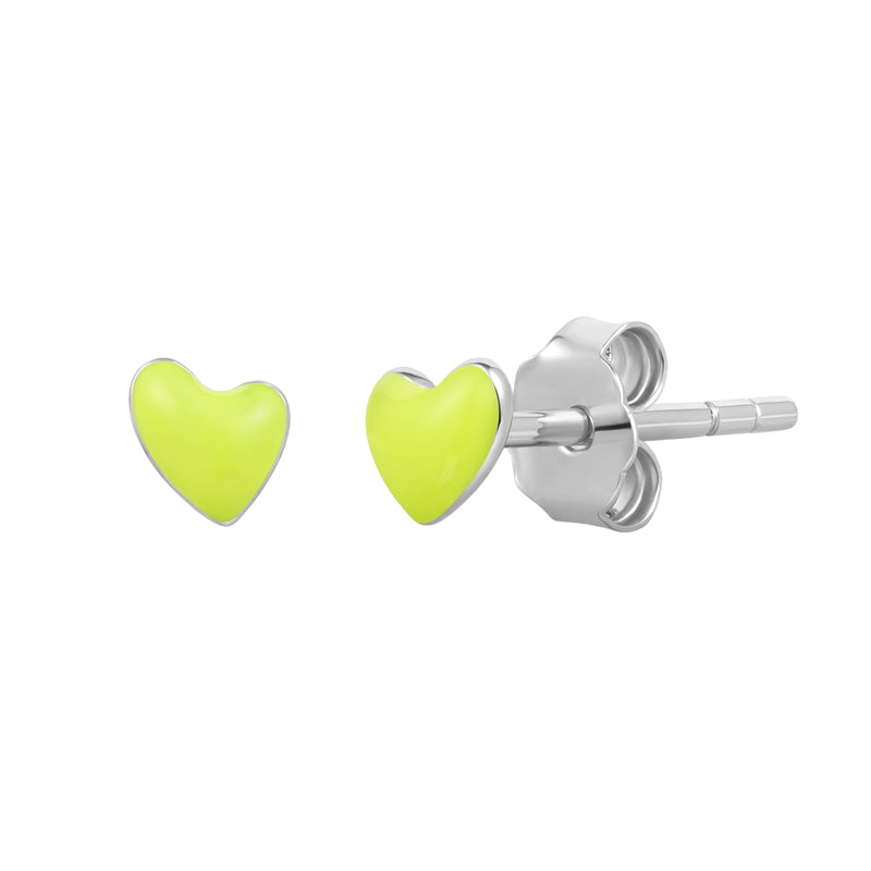 Ohrstecker Sterling Silber Emaille gelb