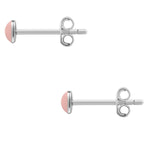 Ohrstecker Sterling Silber Emaille pfirsich