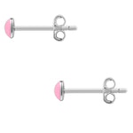Ohrstecker Sterling Silber Emaille rosa