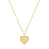 Kette mit Anhänger Sterling Silber gelbgold Zirkonia weiß