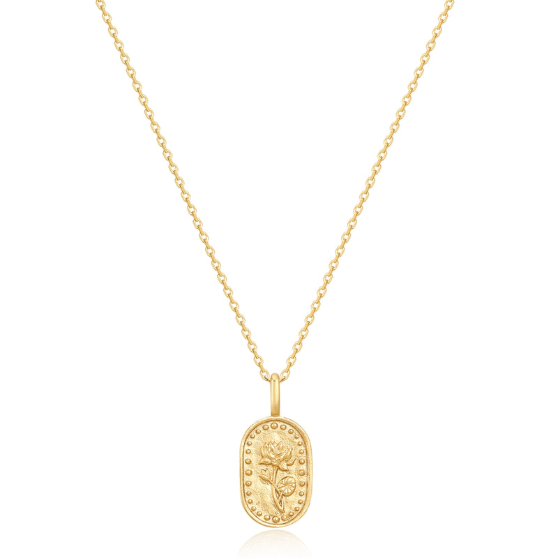Kette mit Anhänger Sterling Silber gelbgold