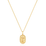 Kette mit Anhänger Sterling Silber gelbgold