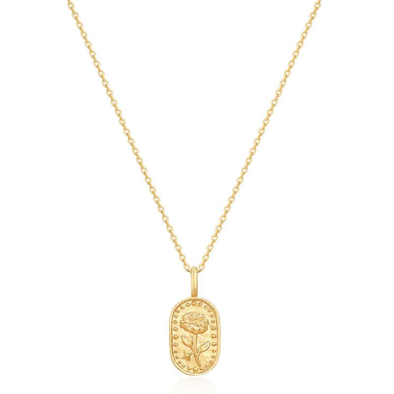 Kette mit Anhänger Sterling Silber gelbgold