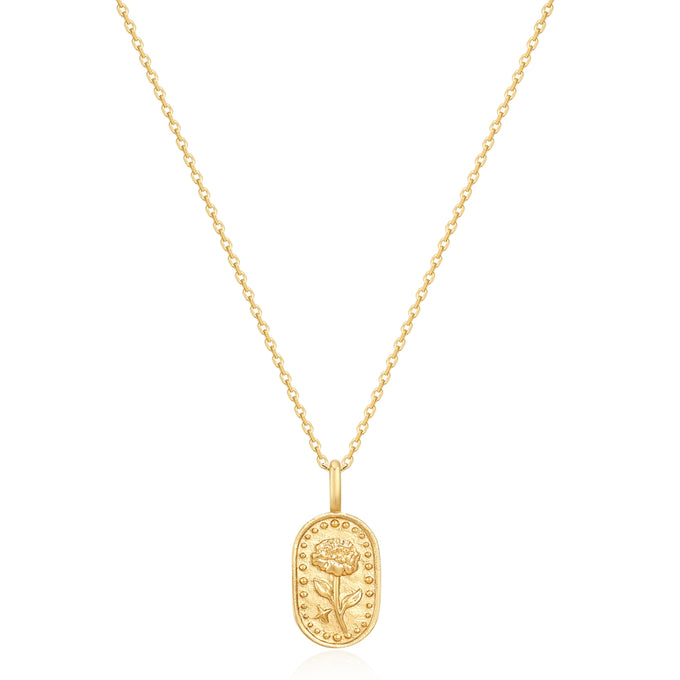 Kette mit Anhänger Sterling Silber gelbgold