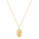 Kette mit Anhänger Sterling Silber gelbgold