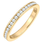 Ring Sterling Silber gelbgold Zirkonia weiß