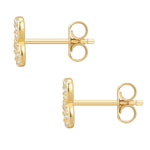 Ohrstecker Sterling Silber gelbgold Zirkonia weiß