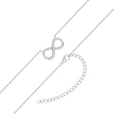 Kette mit Anhänger Sterling Silber Zirkonia weiß