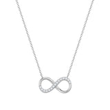 Kette mit Anhänger Sterling Silber Zirkonia weiß