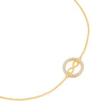 Armband Sterling Silber gelbgold Zirkonia weiß