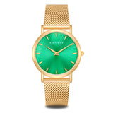 Damen Quarzuhr gelbgold Edelstahl gelbgold