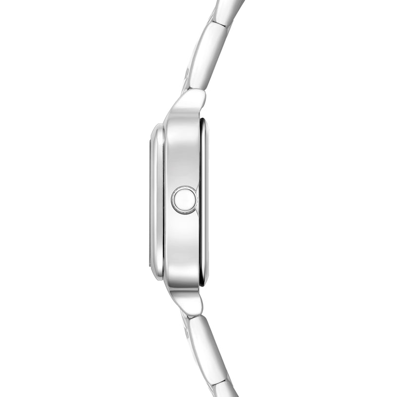 Damen Quarzuhr silber Edelstahl silber