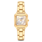 Damen Quarzuhr gelbgold Edelstahl gelbgold